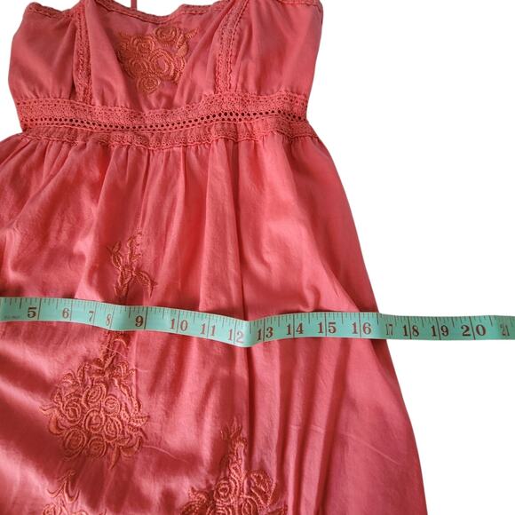 Vintage Forever 21 Y2K Babydoll Flamingo Dress Cottagecore Coastal Boho Small - Picture 5 of 10